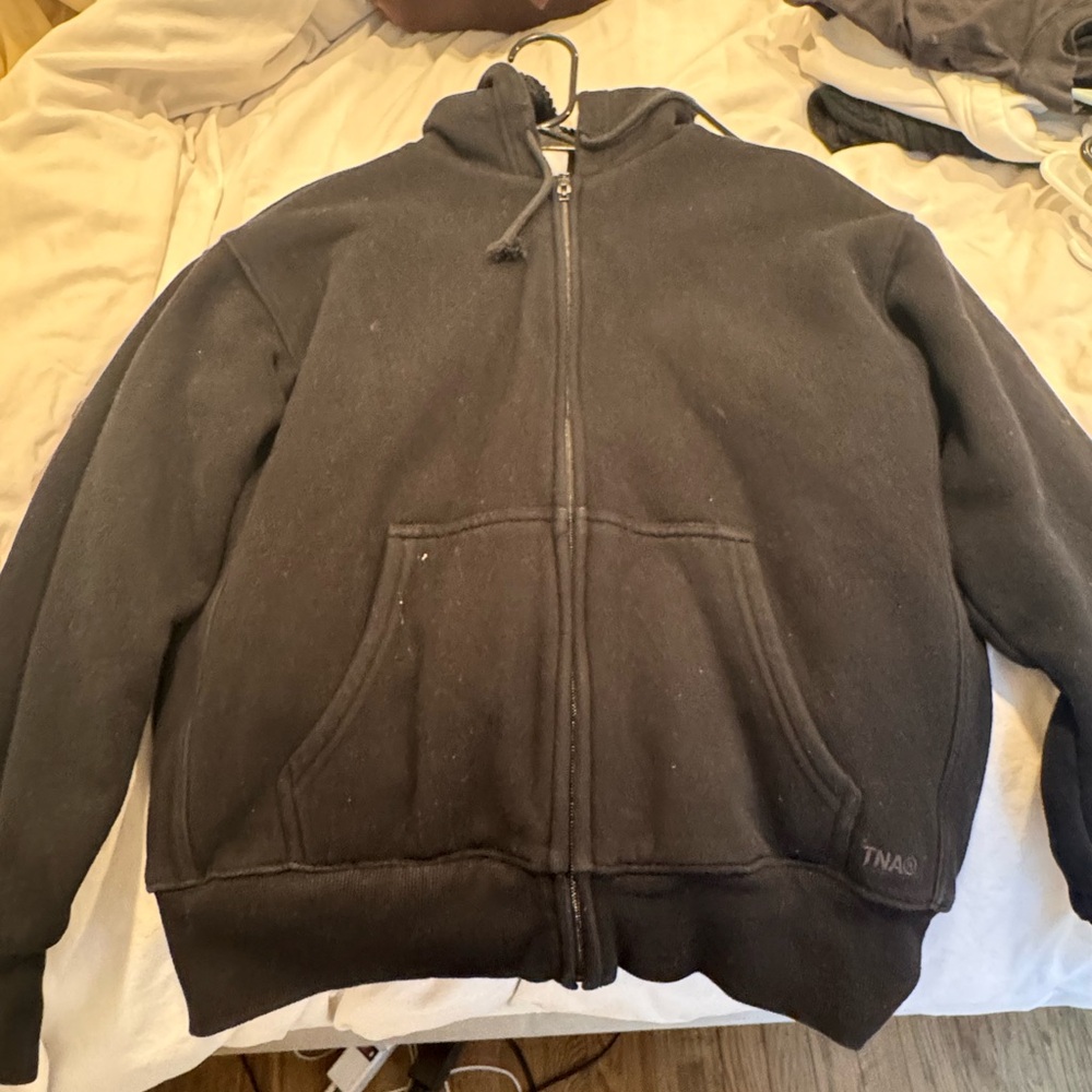 TNA Black Fleece lined zip up